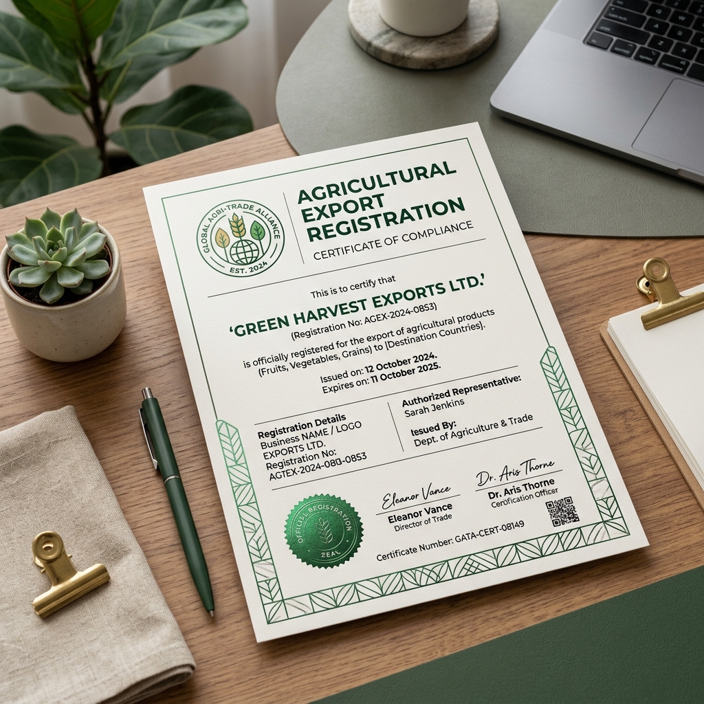 APEDA Registration-Cum-Membership Certificate